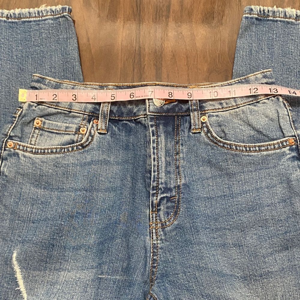 Wild Fable High Rise Mom Distressed Denim Jeans - Picture 6 of 11